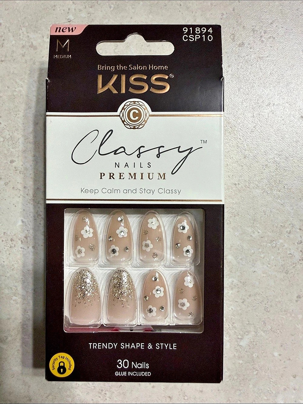 KISS Classy Nails Premium Press-On Nails Pink NWT